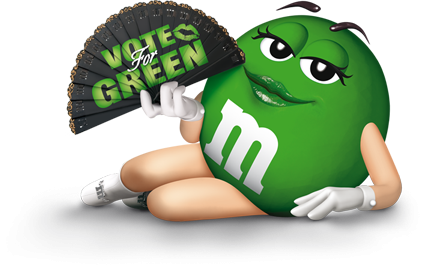Green M&M character