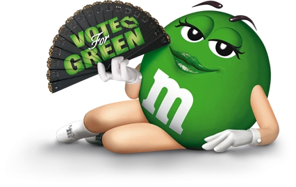 Green M&M character